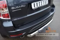 Защита заднего бампера для Subaru Forester 2008-, d76 мм (дуга) Защита заднего бампера для Subaru Forester 2008-