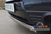 Защита переднего бампера на Subaru Forester 08-, нерж-3