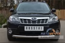 Защита переднего бампера на Subaru Tribeca EVRO