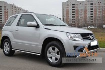 Защита порогов для Suzuki Grand Vitara 3dr 12-, 75х42 мм, с проступью-3 Защита порогов на Suzuki Grand Vitara 12--3