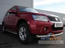 Защита бампера передняя на Suzuki Grand Vitara, нерж
