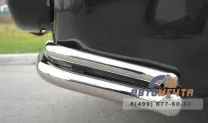 Защита заднего бампера для Suzuki Grand Vitara 5dr 12-, (уголки), d63/42 мм Защита заднего бампера на Suzuki Grand Vitara 12-
