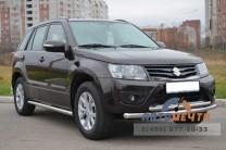 Защита пер. бампера на Suzuki Grand Vitara 12-, нерж-0