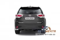 Защита заднего бампера 63мм TOYOTA HIGHLANDER 2014-	