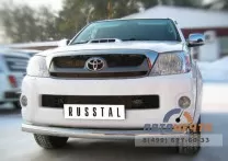 Защита переднего бампера на Toyota Hilux