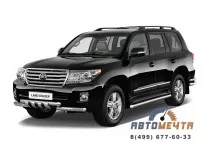 Защита переднего бампера 63/63мм TOYOTA LC 200 10-15	