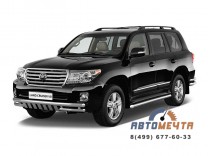 Защита перед.бампер.двойн.с угл с зуб Ø63/51мм TOYOTA LC 200 2010-2015/ Lexus 570 2010-2014 -0 Защита перед. бампера 63/51мм TOYOTA LC 200/Lexus 570-0