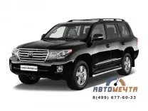 Пороги окантовка 63мм TOYOTA LC 200 10-15	