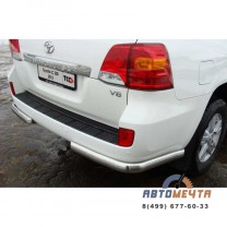 Защита заднего бампера 63мм TOYOTA LC 200 2016--0