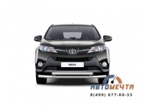 Защита бампера передняя 63/63мм TOYOTA RAV4 нерж-1