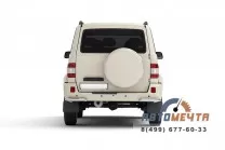 Защита заднего бампера угловая 63 мм (НПС) УАЗ Патриот 2008-2013	