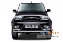 Защита переднего бампера двойная с углами НПС 63/51 мм UAZ PATRIOT 2014-	-2