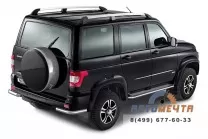 Защита порогов с алюм. площадкой 51 мм НПС UAZ PATRIOT 2014-	