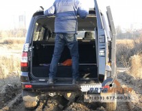 Усилитель заднего бампера УАЗ Патриот с 2017 под 4 опоры-4