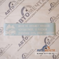 Виниловая наклейка на автомобиль 
