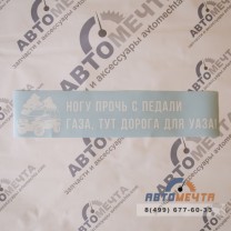 Виниловая наклейка на автомобиль 