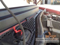 Накладка в проем стеклоочистителей (жабо) (черное тиснение) Рено Сандеро 2008-2014	-2