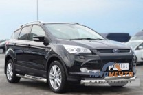 Защита переднего бампера для Ford Kuga 2013, d76 мм (секции) d63 мм (дуга)-3 Защита переднего бампера для Ford Kuga-3