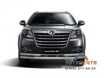 Защита переднего бампера двойная с углами Ø63/51мм для GREAT WALL HOVER H3 2014- Защита переднего бампера на GREAT WALL HOVER H3 2014-