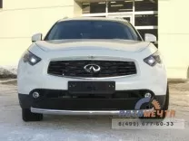 Защита переднего бампера на Infinity FX35/FX50