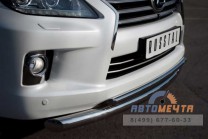 Защита переднего бампера для Lexus LX 570 d76/42 мм-0 Защита бампера передняя для Lexus LX 570-0