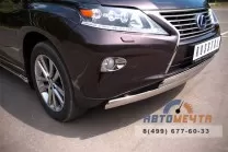 Защита переднего бампера на Lexus RX, нерж