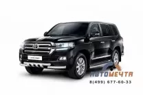 Защита переднего бампера двойная с зубьями Ø63/63мм TOYOTA LAND CRUIZER 200 2016- Защита перед. бампера 63/63мм TOYOTA LC 200 2016-