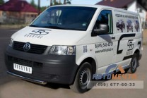 Защита перед. бампера на Volkswagen Transporter-1