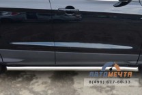 Пороги на Ford Kuga 13, труба d63 мм скосы 45 градусов-1
