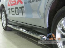 Пороги для Mitsubishi ASX, нерж-1