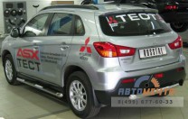 Пороги для Mitsubishi ASX, нерж-0