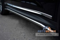 Пороги для Nissan Juke из нержавейки AISI-304-1