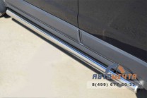 Защита порогов для Opel Antara 2012-, труба d63 мм сферические наконечники-3 Пороги для Opel Antara из нержавейки-3