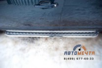 Защита порогов для Peugeot из нержавейки-1