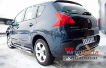 Пороги для Peugeot из нержавеющей стали-2