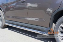 Пороги для Peugeot из качественной нержавейки-0
