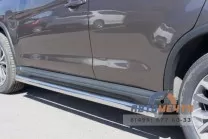 Пороги для Peugeot из качественной нержавейки