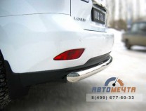 Защита заднего бампера для Lexus RX нержавейка-2