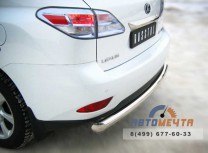 Защита заднего бампера для Lexus RX нержавейка-1
