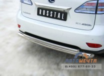 Защита бампера задняя для Lexus RX из нержавейки-2