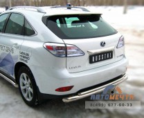 Защита бампера задняя для Lexus RX из нержавейки-1