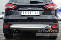 Защита заднего бампера для Ford Kuga 2013, d76 мм (дуга)-4 Защита бампера задняя для Ford Kuga 2013-4