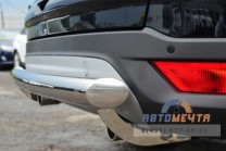 Защита заднего бампера для Ford Kuga 2013, d76 мм (дуга)-0 Защита бампера задняя для Ford Kuga 2013-0