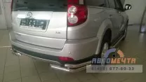 Защита заднего бампера на GREAT WALL HOVER H3 2014-