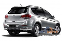 Защита заднего бампера двойная угловая Ø63/51мм для GREAT WALL HOVER H6 2013- -1 Защита заднего бампера на GREAT WALL HOVER H6 2013- -1