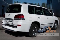 Защита заднего бампера на Lexus LX 570-1