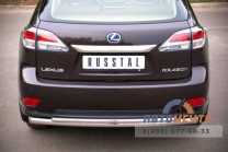 Защита заднего бампера для Lexus RX нержавеющая сталь-0