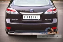 Защита заднего бампера для Lexus RX нержавеющая сталь