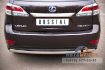Защита заднего бампера для Lexus RX из нержавейки AISI-3