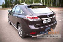 Защита заднего бампера для Lexus RX из нержавейки AISI-2